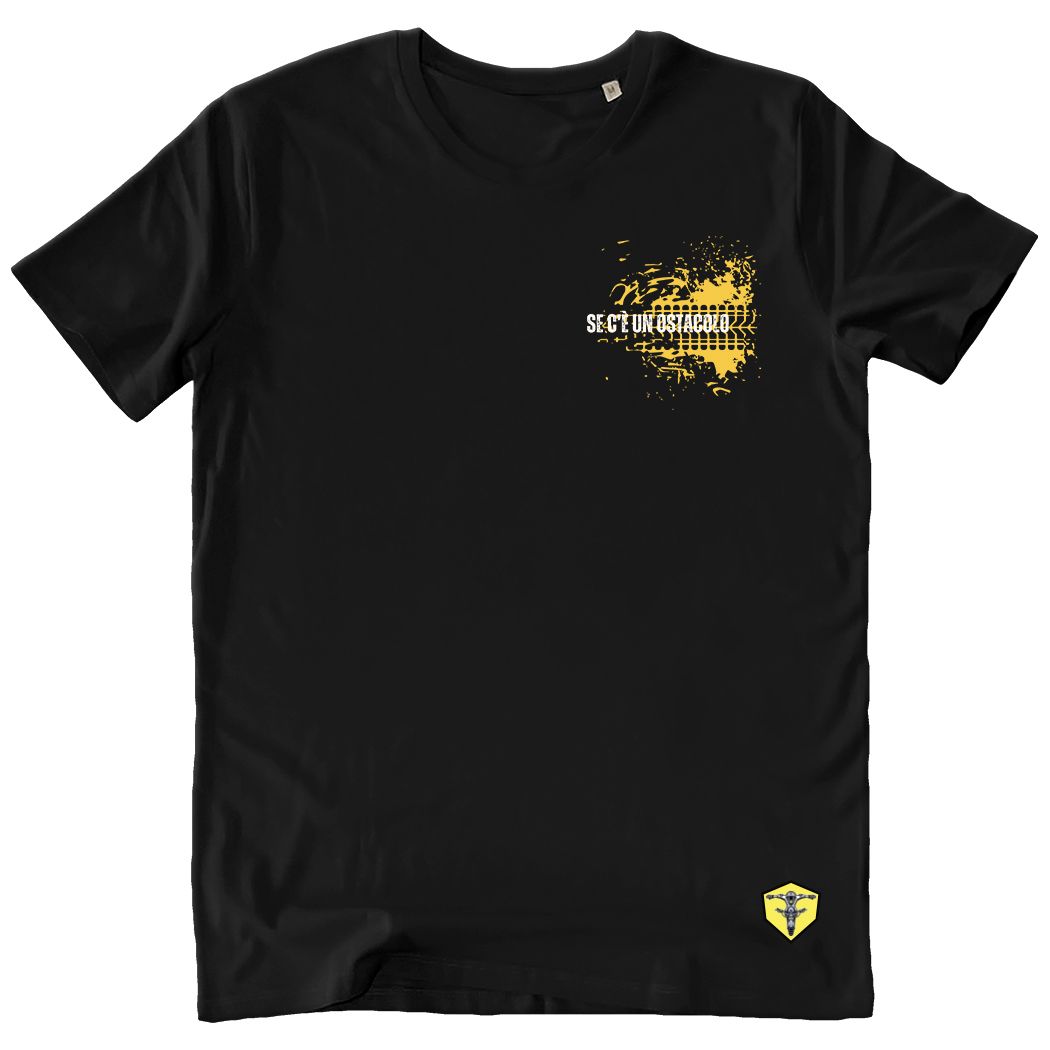T-shirt a maniche corte "Se c'è un ostacolo...accelera"